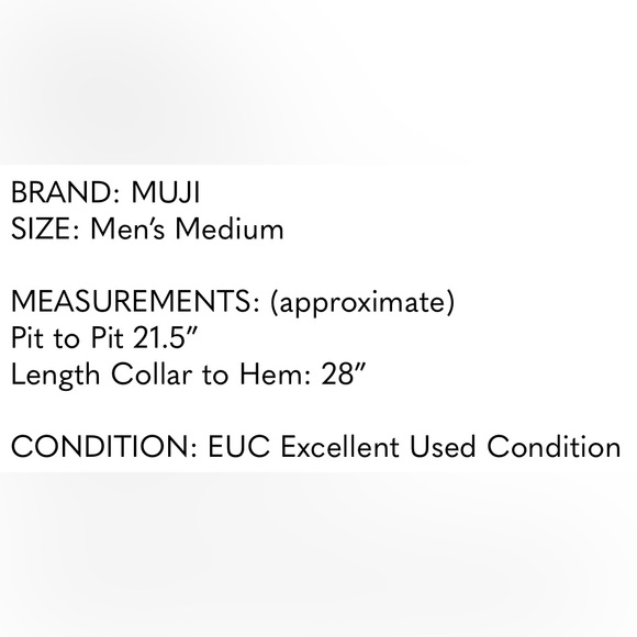 MUJI Men's Medium Navy Polo Knit Shirt - Picture 4 of 8